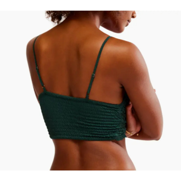 NWT Intimately FP Amina Longline Bralette Free People Green -M - Picture 5 of 10